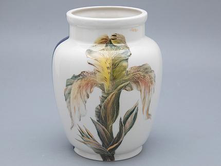 Ваза форма Китайская малого размера рисунок Ирисы, арт. 80.96067.00.1