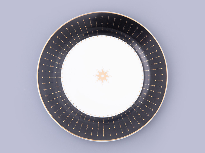 Тарелка плоская 200 мм, форма Стандартная, рисунок Неро 1, арт 80.46112.00.1, 