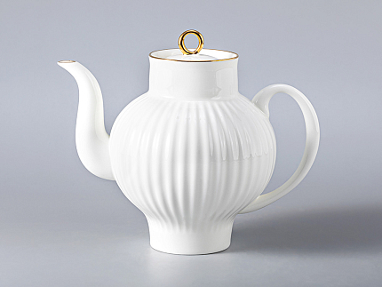 Сервиз чайный форма Волна рисунок Золотой кантик, 6 персон 20 предметов арт. 81.20892.00.1