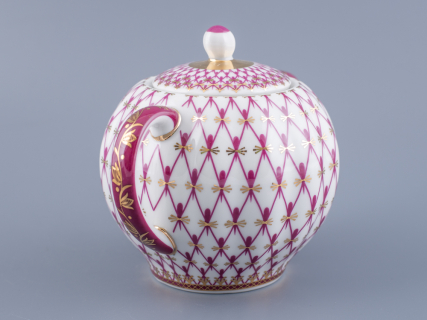 Сахарница форма Тюльпан рисунок Сетка-Блюз арт. 80.86208.00.1, 