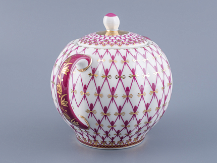 Сахарница форма Тюльпан рисунок Сетка-Блюз арт. 80.86208.00.1