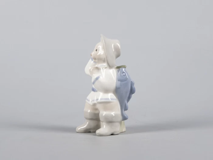 Скульптура Кот с рыбой Удача арт. 82.43056.00.1, 