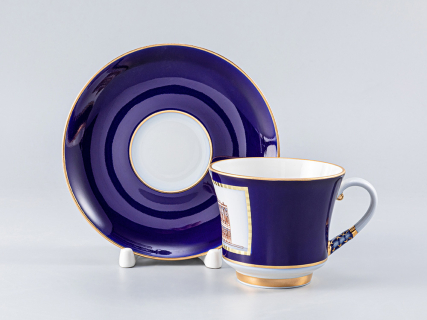 Сервиз чайный форма Банкетная рисунок Классика Петербурга-2 52%, 6 персон 20 предметов арт. 81.25120.00.1, 