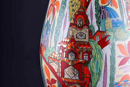 Ваза Экзотические фантазии на форме Молодежная, большой размер, арт 80.62387.00.1
