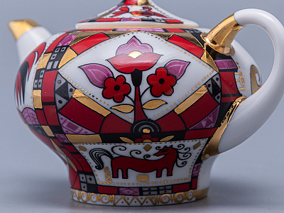 Чайник заварочный Новгородский Красный конь арт. 80.00766.00.1