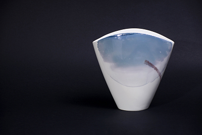 Ваза форма Утренний цветок, рисунок Атмосферные явления, арт 60.15872.00.1