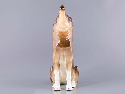 Скульптура Волк сидящий арт. 82.06370.00.1