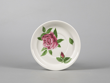 Чашка с блюдцем чайная форма Гербовая рисунок Розариум арт. 81.30483.00.1