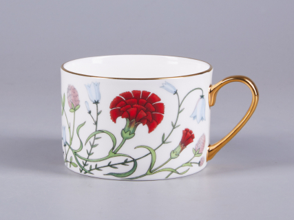 Чашка с блюдцем 250 мл форма Идиллия рисунок Сад Алисы арт. 81.30747.00.1, 