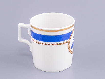 Чашка с блюдцем чайная 220 мл форма Гербовая рисунок Кают-компания № 4 арт. 81.24033.00.1