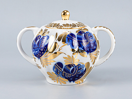 Сервиз чайный форма Тюльпан рисунок Золотой сад, 6 персон 20 предметов, арт. 81.10736.04.1