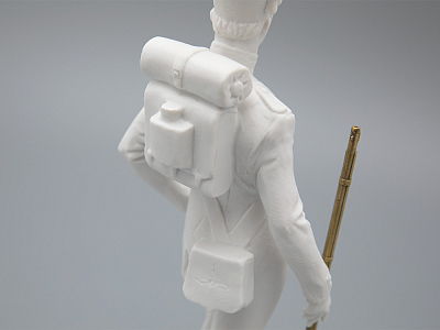 Скульптура  Рядовой русской пехоты Николая I, в подарочной упаковке, рисунок Белый бисквит, арт 81.33426.00.1