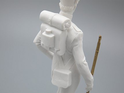 Скульптура  Рядовой русской пехоты Николая I, в подарочной упаковке, рисунок Белый бисквит, арт 81.33426.00.1