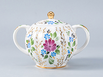 Сервиз чайный Тюльпан Золотые травки, 6 персон 14 предметов, арт. 81.20940.00.1