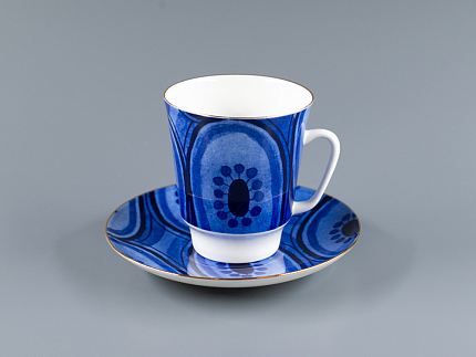 Чашка с блюдцем 165 мл форма Майская рисунок Ethno, арт. 81.27364.00.1