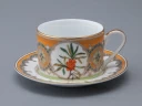 Чашка с блюдцем 250 мл в подарочной упаковке форма Соло рисунок Облепиха сибирская, арт. 81.33948.00.1, 
