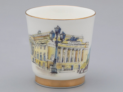 Подарочный набор стопок форма Сувенирная 1, рисунок Виды С-Петербурга арт. 81.31737.00.1