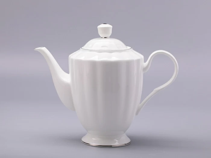 Сервиз чайный форма Нега рисунок Платиновая лента, 6 персон 14 предметов, арт. 81.30715.00.1, 