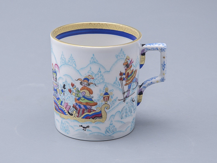 Сервиз чайный форма Гербовая рисунок Зимние забавы, 4 персоны 10 предметов арт. 81.20899.00.1