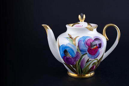 Чайник Маковый цветок на форме Весенняя, арт 60.14700.00.1