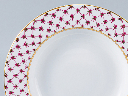 Сервиз столовый форма Молодежная рисунок Сетка-Блюз-2, 6 персон 24 предмета, арт. 81.26393.00.1