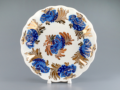 Сухарница, 215 мм, форма Тюльпан,  рисунок  Золотой сад арт. 80.00011.00.1