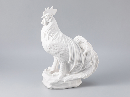 Скульптура форма Петух рисунок Белый арт. 82.85374.00.1, 