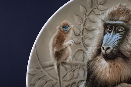 Блюдо Год Обезьяны на форме Круглая, арт 60.14813.00.1