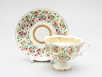 Сервиз чайный Наташа Розовые цветы, 6 персон 30 предметов арт. 81.15176.00.1