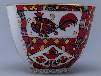 Чашка с блюдцем чайная 250 мл форма Весенняя рисунок Красный конь арт. 81.15308.00.1