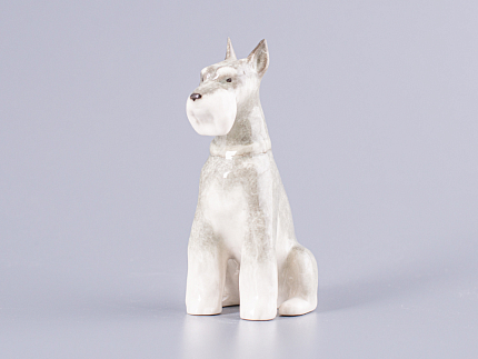 Скульптура Цвергшнауцер сидящий Нора арт. 82.82962.00.1