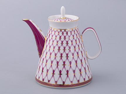 Чайник доливной 1350 мл форма Молодежная рисунок Сетка-Блюз 2 арт. 80.92728.00.1