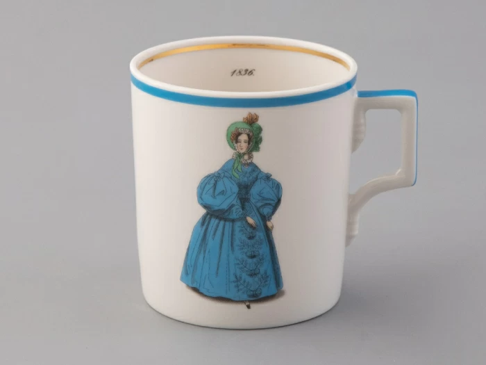 Чашка с блюдцем чайная 220 мл форма Гербовая рисунок Modes de Paris 1836 арт. 81.25417.00.1, 