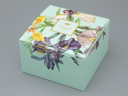 Чашка с блюдцем L’Art des Fleurs (Искусство цветов) в подарочной упаковке, форма Весенняя 2, рисунок Тигровый ирис, арт 81.33404.00.1, 