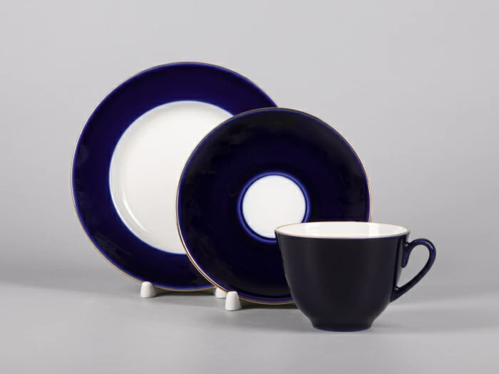 Трехпредметный комплект чайный 230 мл форма Весенняя рисунок Ночка арт. 81.11158.00.1, 