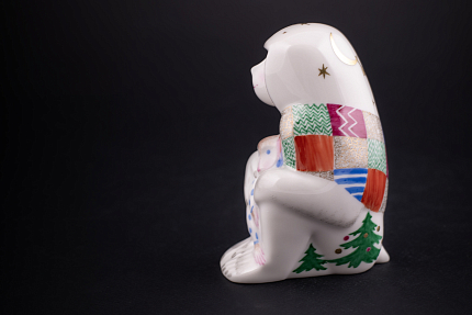 Скульптура Павиан с детенышем, рисунок Зимняя сказка, арт 62.09299.00.1