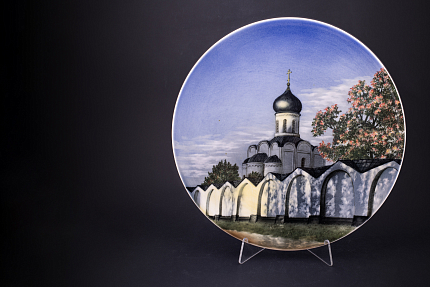 Блюдо декоративное 350 мм, Мужской монастырь, форма Круглая арт 60.03866.00.2