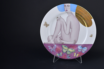 Декоративная тарелка Энтомология, на форме Mazarin 300 мм, арт 60.12084.00.5