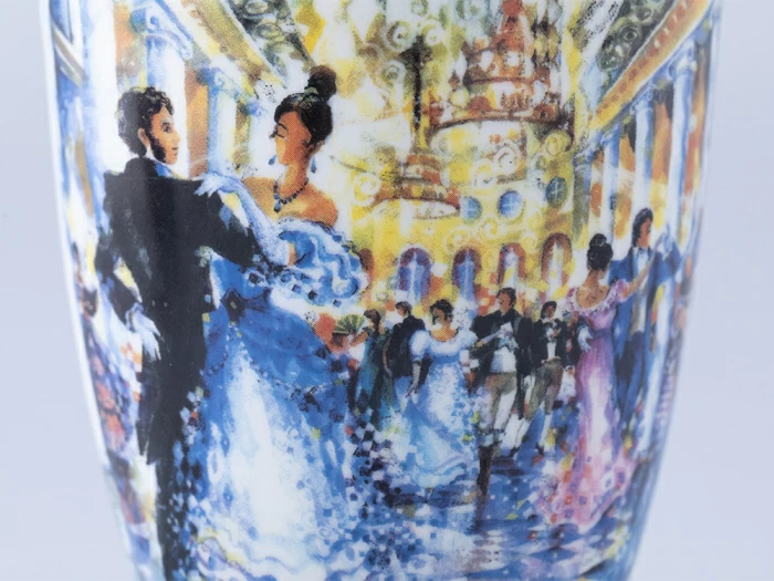 Бокал форма Вариации 450 мл рисунок Бал Пушкинских героев, арт 80.01237.00.1, 