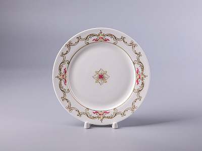 Тарелка плоская 200 мм форма Стандартная 2 рисунок Аквамарин арт. 80.42464.00.1