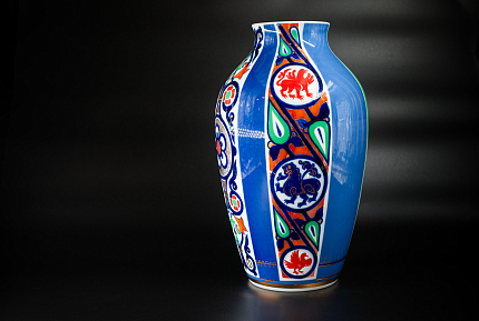 Ваза форма Ламповая рисунок Русский стиль II арт. 60.10674.00.1