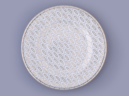 Сервиз столовый на 6 персон 18 предметов форма Премиум рисунок Саламандра Грей, арт. 81.31632.00.1, 