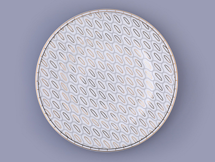 Сервиз столовый на 6 персон 18 предметов форма Премиум рисунок Саламандра Грей, арт. 81.31632.00.1