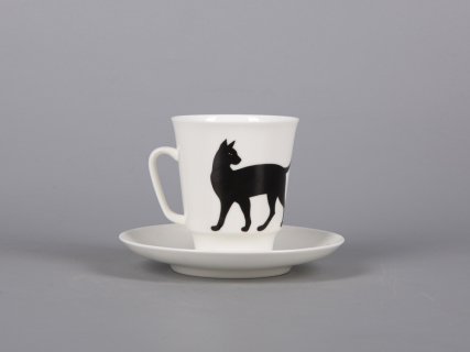 Чашка с блюдцем кофейная 165 мл., форма Майская, рисунок Мотыльки арт. 81.30661.00.1, 