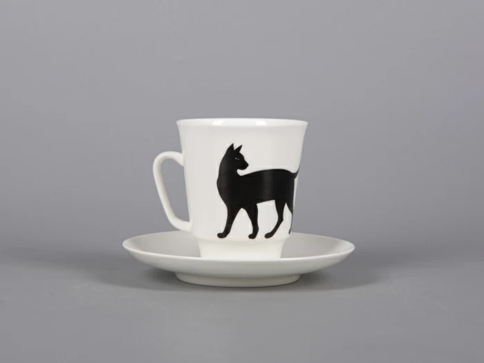 Чашка с блюдцем кофейная 165 мл., форма Майская, рисунок Мотыльки арт. 81.30661.00.1, 