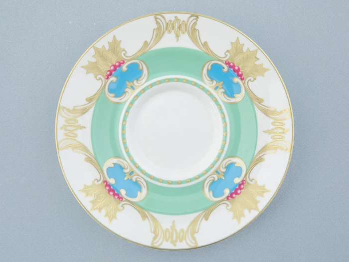 Чашка с блюдцем чайная 240 мл форма Айседора рисунок Аквамарин арт. 81.30907.00.1, 