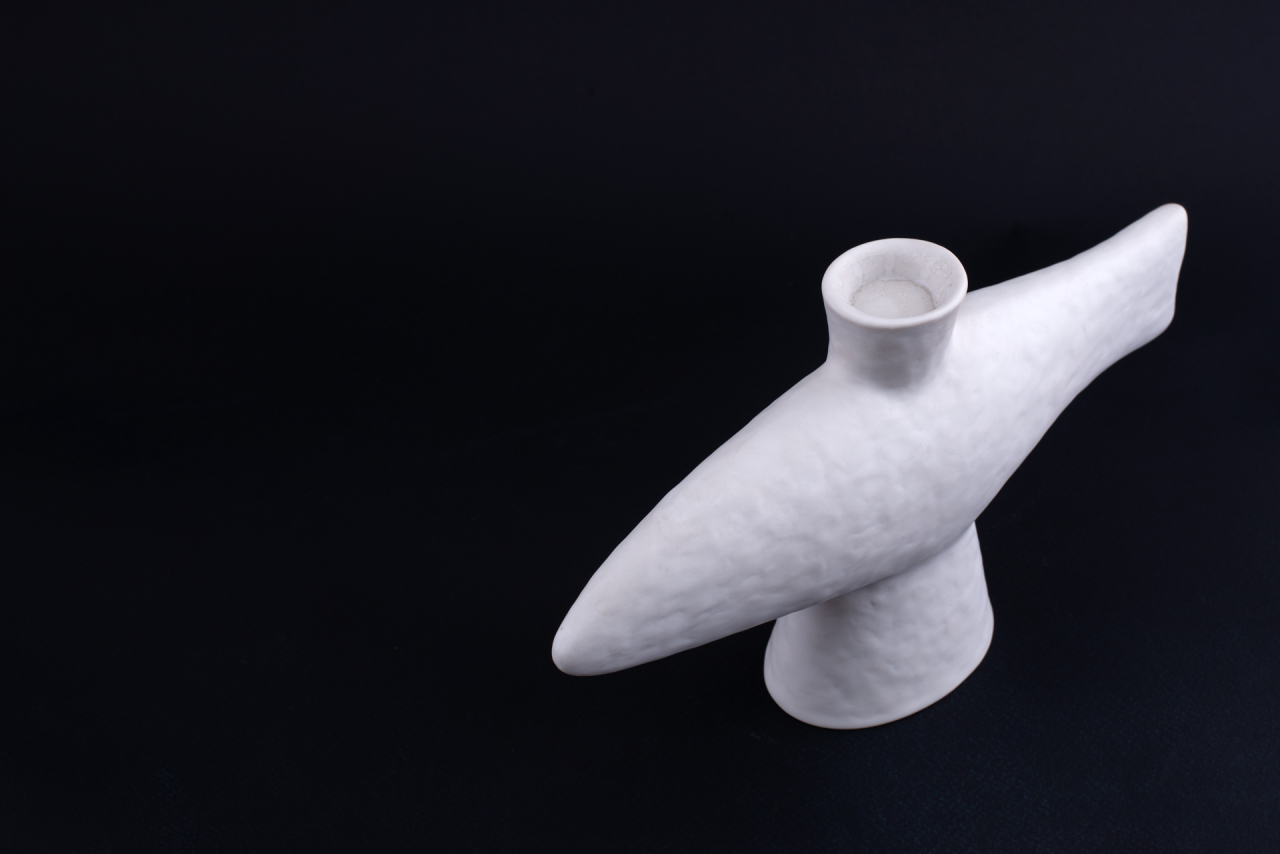 Подсвечник Рыба малый размер, Белая, арт 60.01874.00.1, 