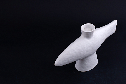 Подсвечник Рыба малый размер, Белая, арт 60.01874.00.1