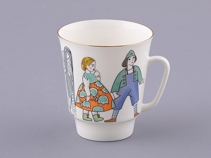 Трехпредметный комплект 165 мл форма Майская рисунок Синяя птица, арт. 81.32260.00.1