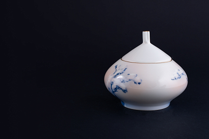 Сахарница Морозное утро на форме Купольная арт 40.03513.00.1